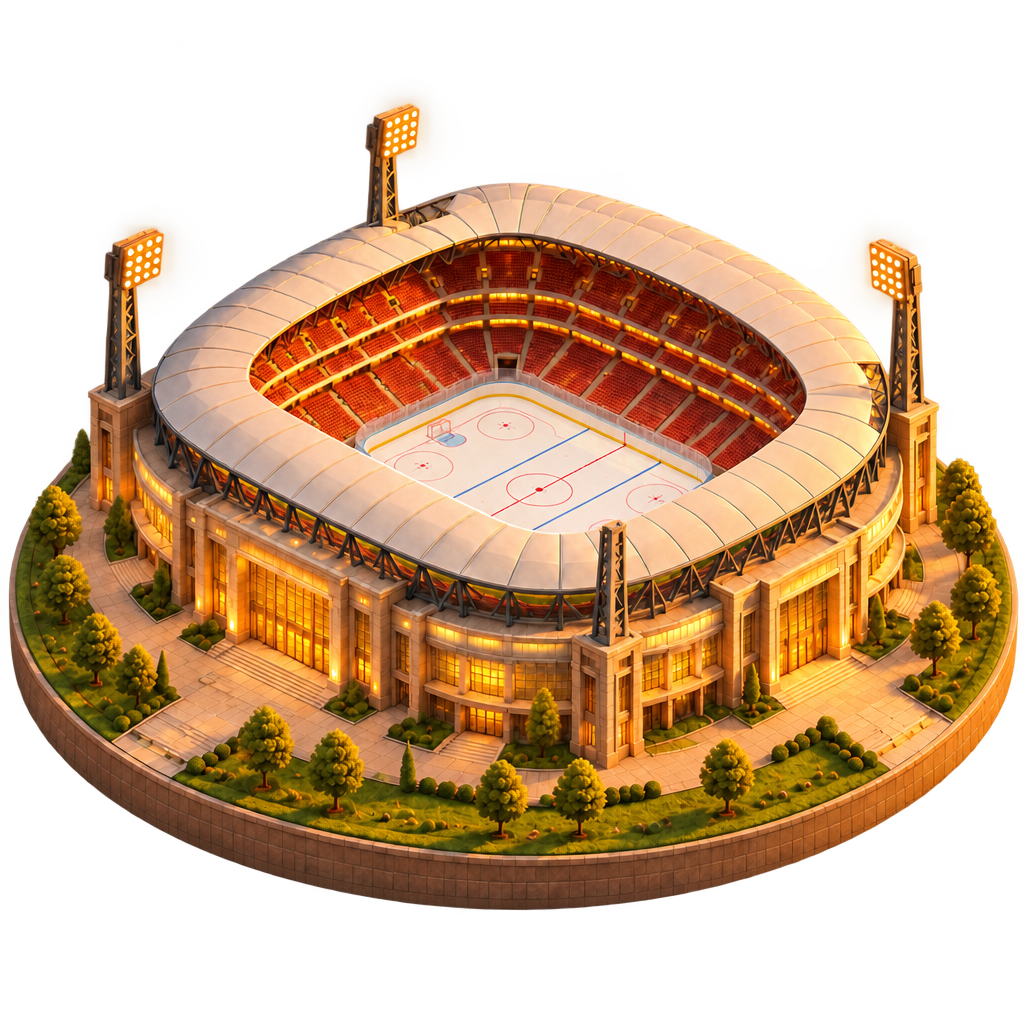 Zimní stadion TADIO, izometrický render